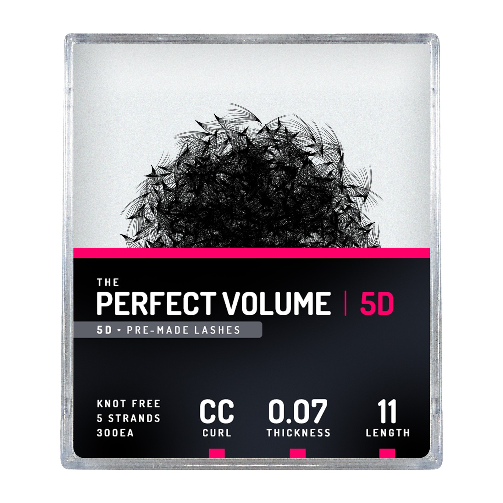 Perfect volume -  300 buchețele premade 5D -  11 mm, cc, 0,07 mm